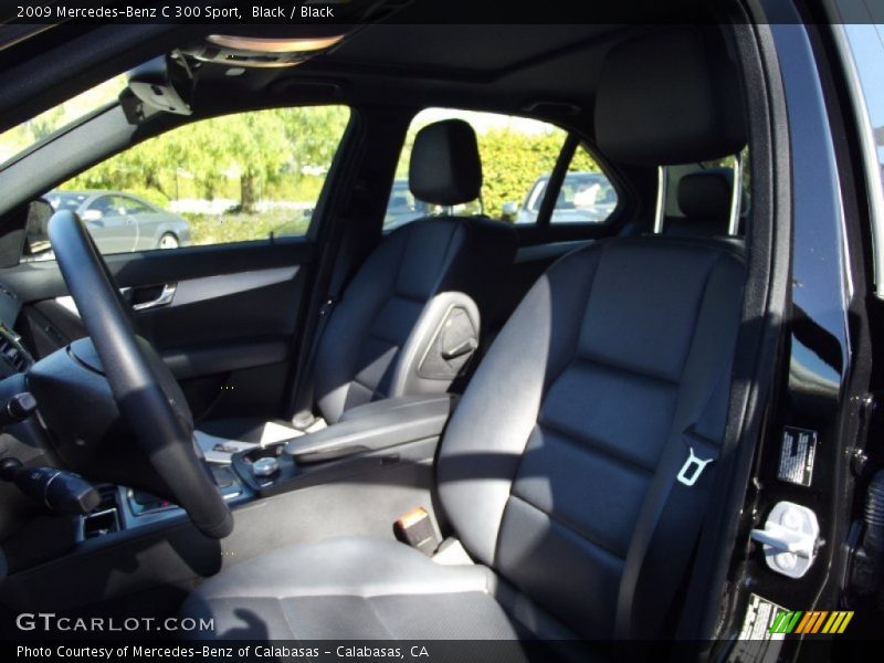 Black / Black 2009 Mercedes-Benz C 300 Sport