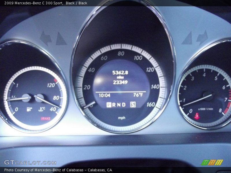 Black / Black 2009 Mercedes-Benz C 300 Sport