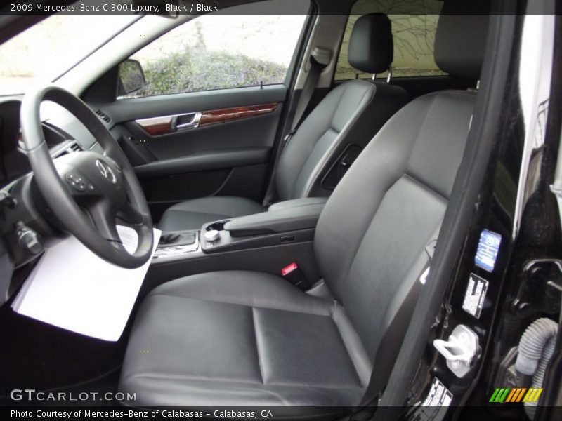Black / Black 2009 Mercedes-Benz C 300 Luxury