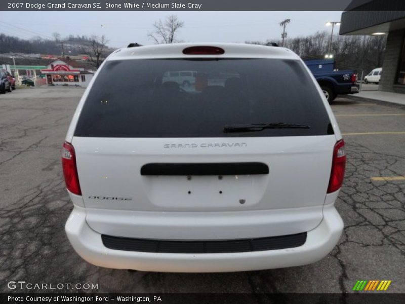 Stone White / Medium Slate Gray 2007 Dodge Grand Caravan SE