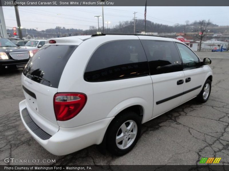 Stone White / Medium Slate Gray 2007 Dodge Grand Caravan SE