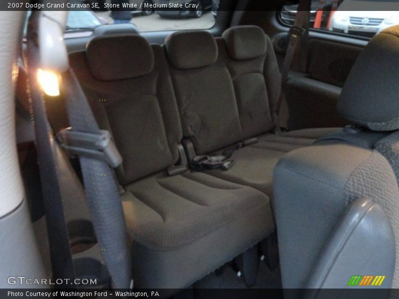 Stone White / Medium Slate Gray 2007 Dodge Grand Caravan SE