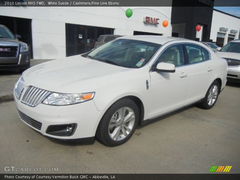 White Suede / Cashmere/Fine Line Ebony 2010 Lincoln MKS FWD