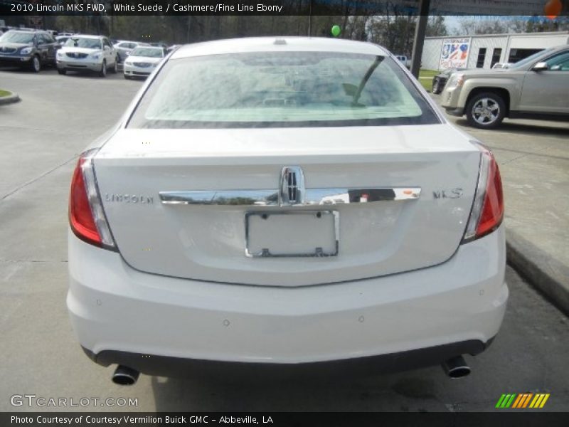 White Suede / Cashmere/Fine Line Ebony 2010 Lincoln MKS FWD