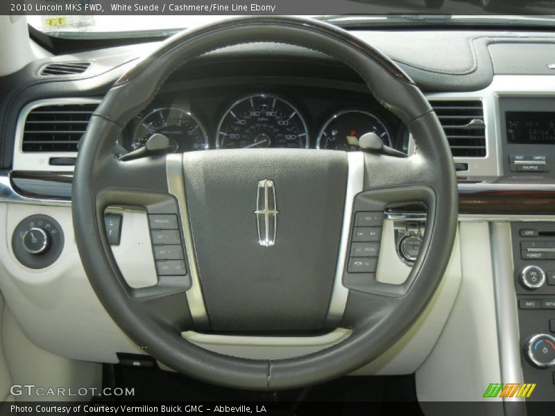 White Suede / Cashmere/Fine Line Ebony 2010 Lincoln MKS FWD