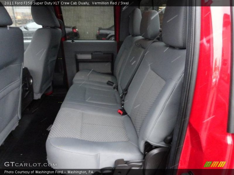 Vermillion Red / Steel 2011 Ford F350 Super Duty XLT Crew Cab Dually