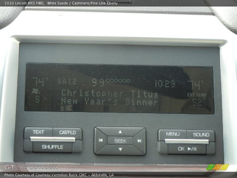 White Suede / Cashmere/Fine Line Ebony 2010 Lincoln MKS FWD