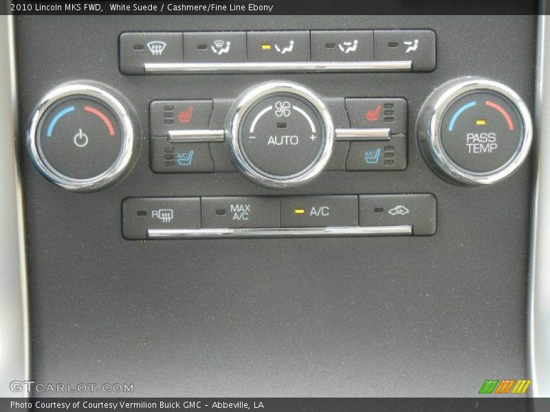 White Suede / Cashmere/Fine Line Ebony 2010 Lincoln MKS FWD