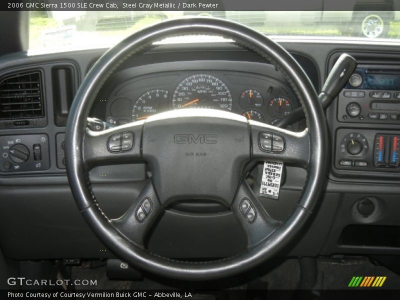 Steel Gray Metallic / Dark Pewter 2006 GMC Sierra 1500 SLE Crew Cab