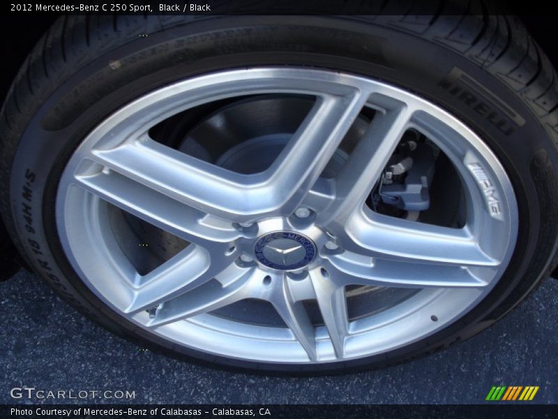 Black / Black 2012 Mercedes-Benz C 250 Sport