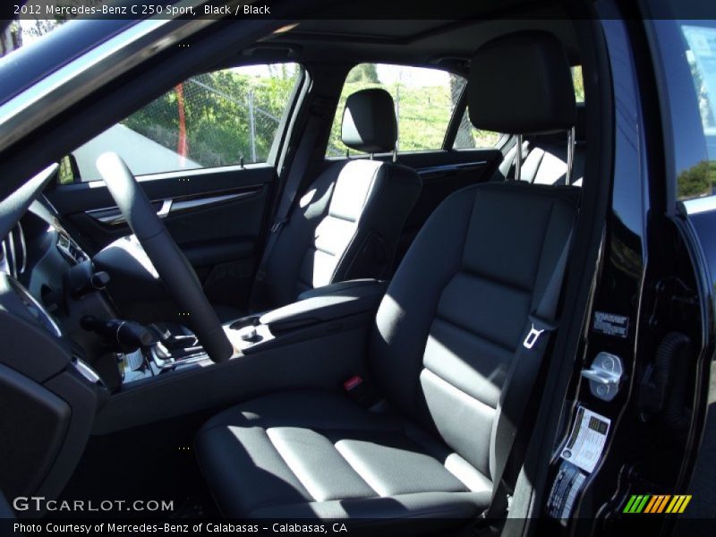 Black / Black 2012 Mercedes-Benz C 250 Sport