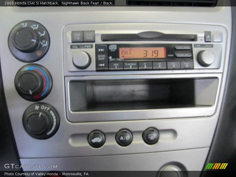 Nighthawk Black Pearl / Black 2003 Honda Civic Si Hatchback