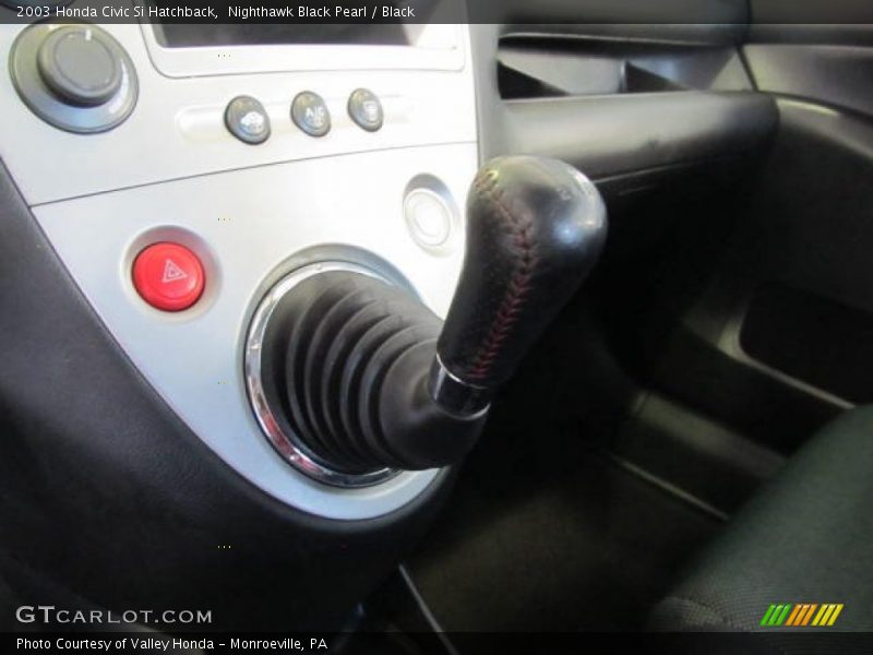 Nighthawk Black Pearl / Black 2003 Honda Civic Si Hatchback