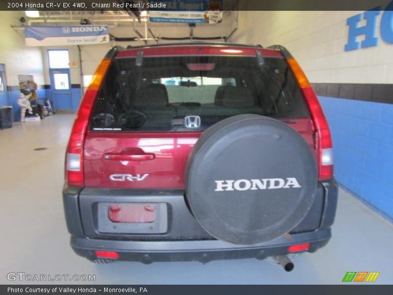Chianti Red Pearl / Saddle 2004 Honda CR-V EX 4WD