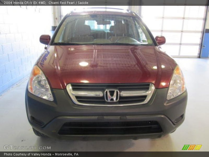 Chianti Red Pearl / Saddle 2004 Honda CR-V EX 4WD