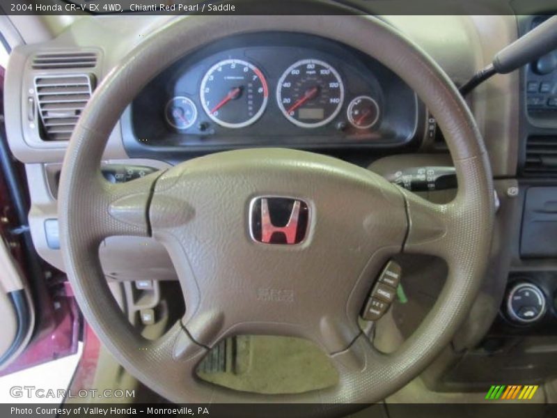 Chianti Red Pearl / Saddle 2004 Honda CR-V EX 4WD