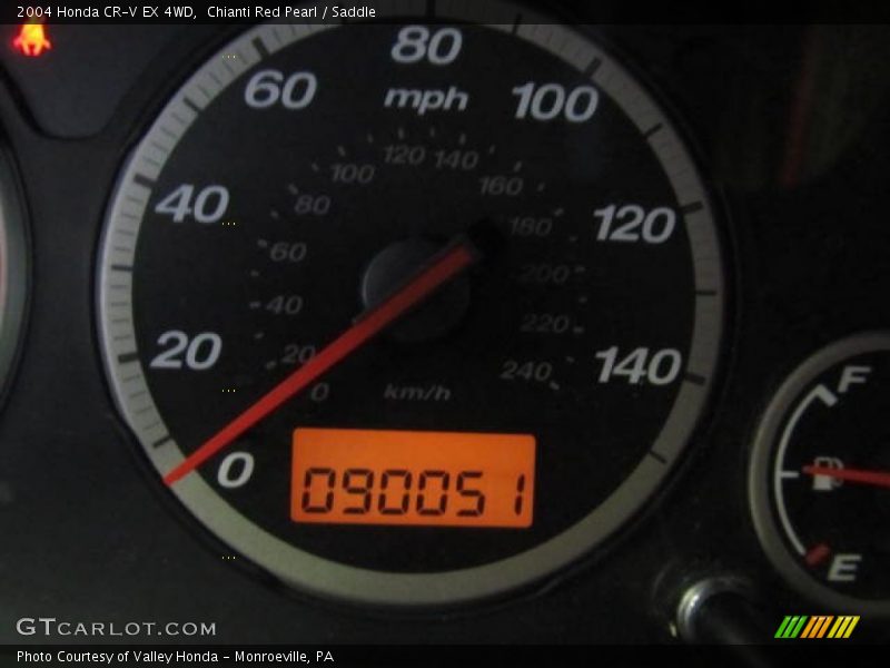 Chianti Red Pearl / Saddle 2004 Honda CR-V EX 4WD