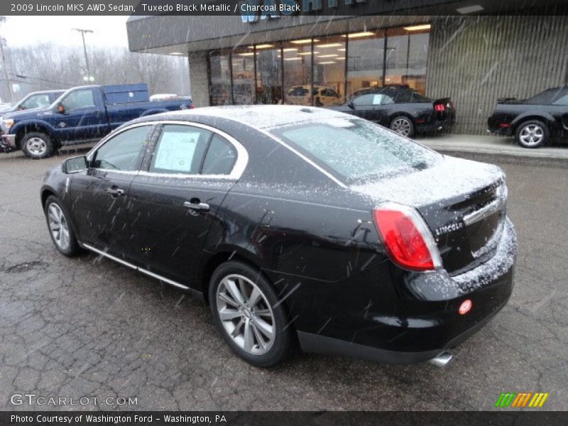 Tuxedo Black Metallic / Charcoal Black 2009 Lincoln MKS AWD Sedan