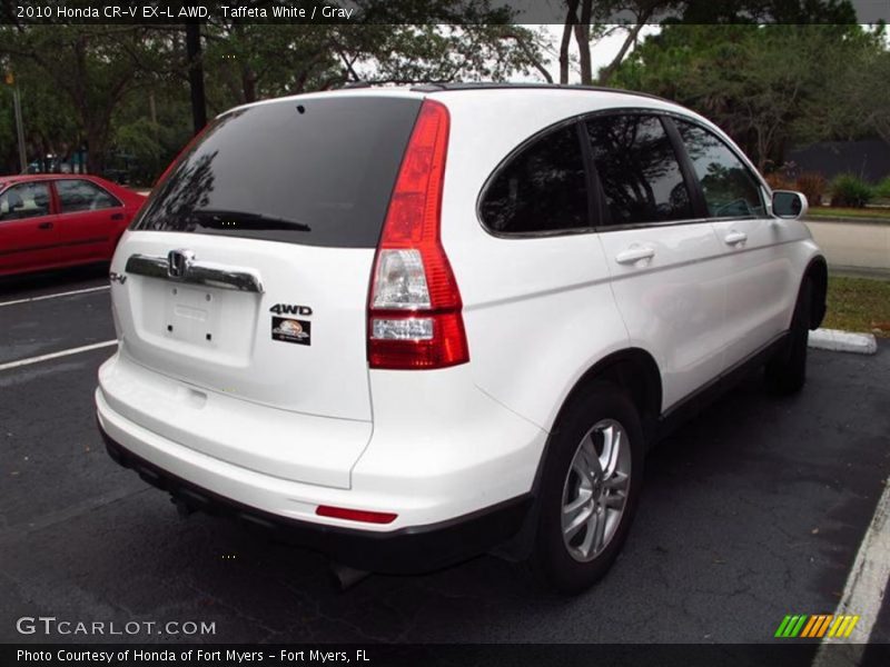 Taffeta White / Gray 2010 Honda CR-V EX-L AWD