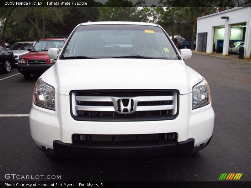 Taffeta White / Saddle 2008 Honda Pilot EX