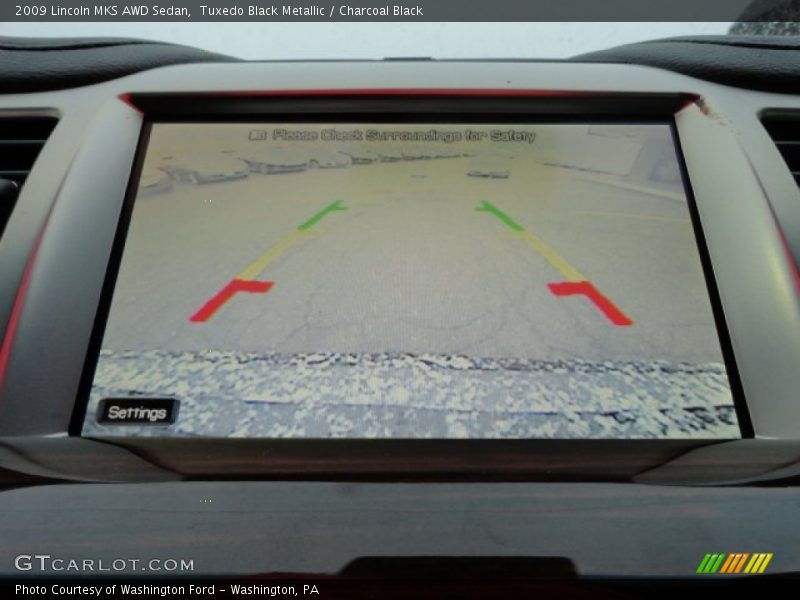 Tuxedo Black Metallic / Charcoal Black 2009 Lincoln MKS AWD Sedan