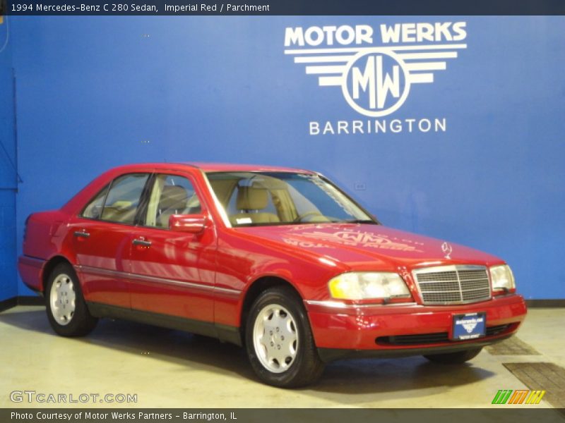 Imperial Red / Parchment 1994 Mercedes-Benz C 280 Sedan