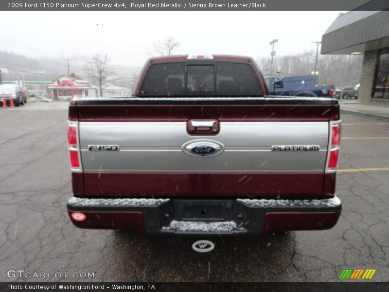 Royal Red Metallic / Sienna Brown Leather/Black 2009 Ford F150 Platinum SuperCrew 4x4