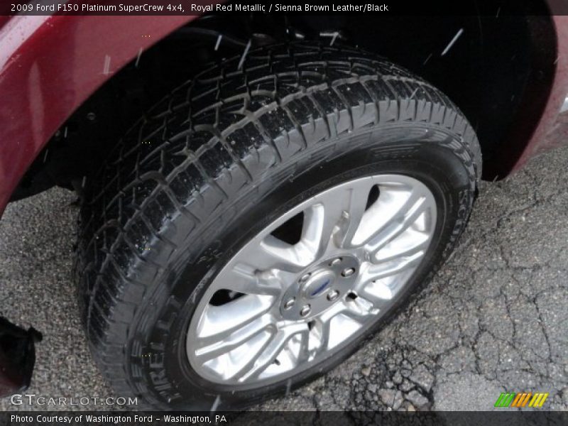 Royal Red Metallic / Sienna Brown Leather/Black 2009 Ford F150 Platinum SuperCrew 4x4