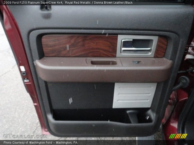 Royal Red Metallic / Sienna Brown Leather/Black 2009 Ford F150 Platinum SuperCrew 4x4