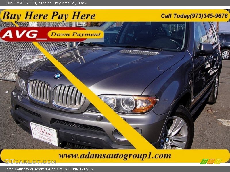 Sterling Grey Metallic / Black 2005 BMW X5 4.4i