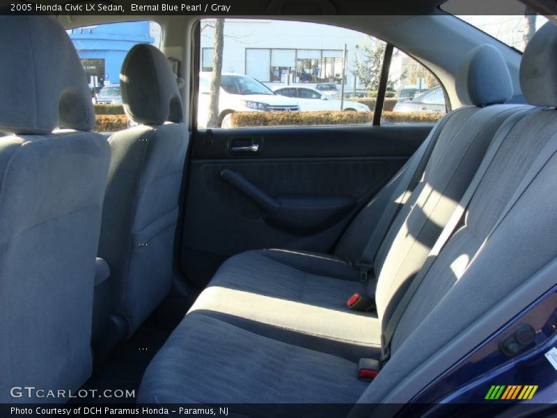 Eternal Blue Pearl / Gray 2005 Honda Civic LX Sedan
