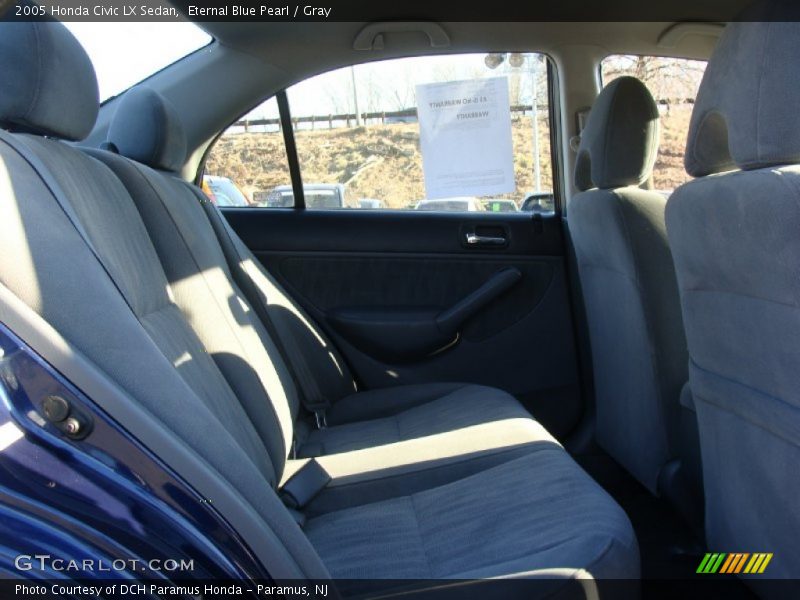 Eternal Blue Pearl / Gray 2005 Honda Civic LX Sedan