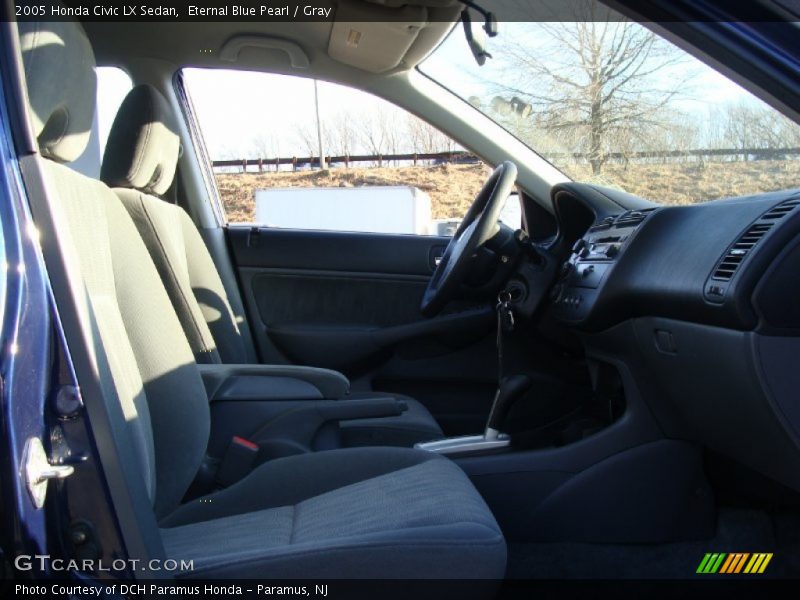 Eternal Blue Pearl / Gray 2005 Honda Civic LX Sedan