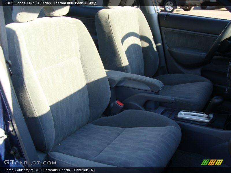 Eternal Blue Pearl / Gray 2005 Honda Civic LX Sedan