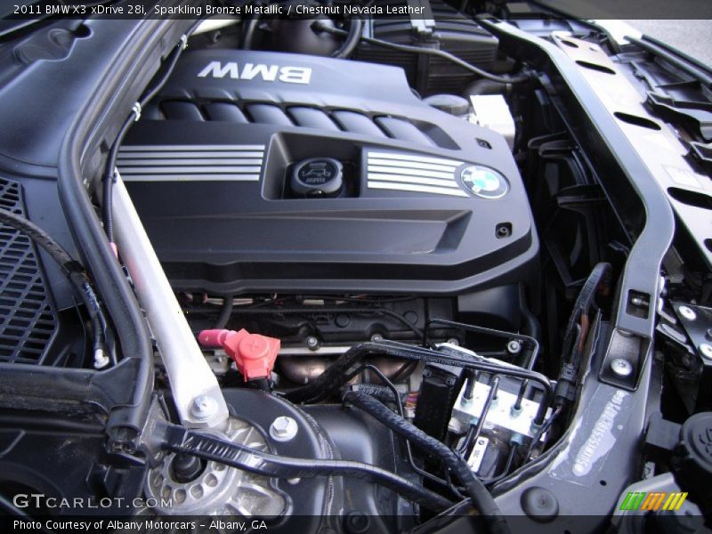 Sparkling Bronze Metallic / Chestnut Nevada Leather 2011 BMW X3 xDrive 28i