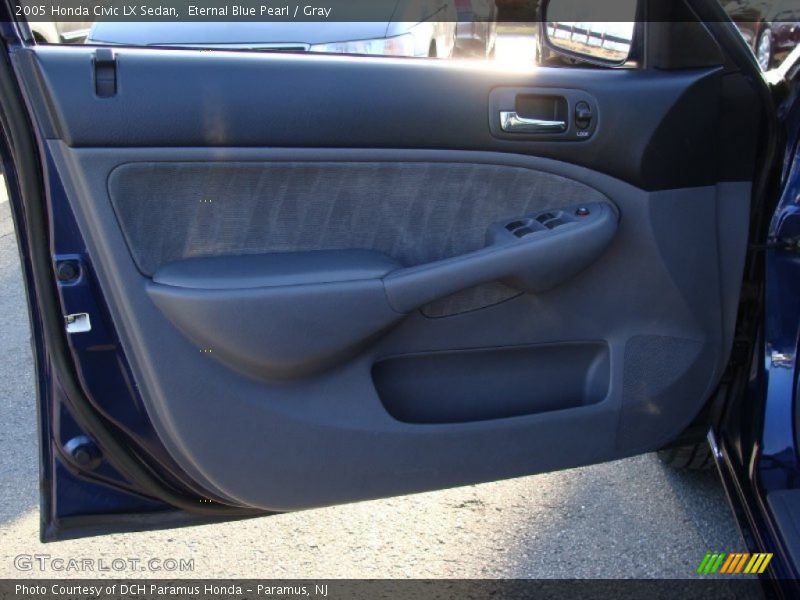 Eternal Blue Pearl / Gray 2005 Honda Civic LX Sedan