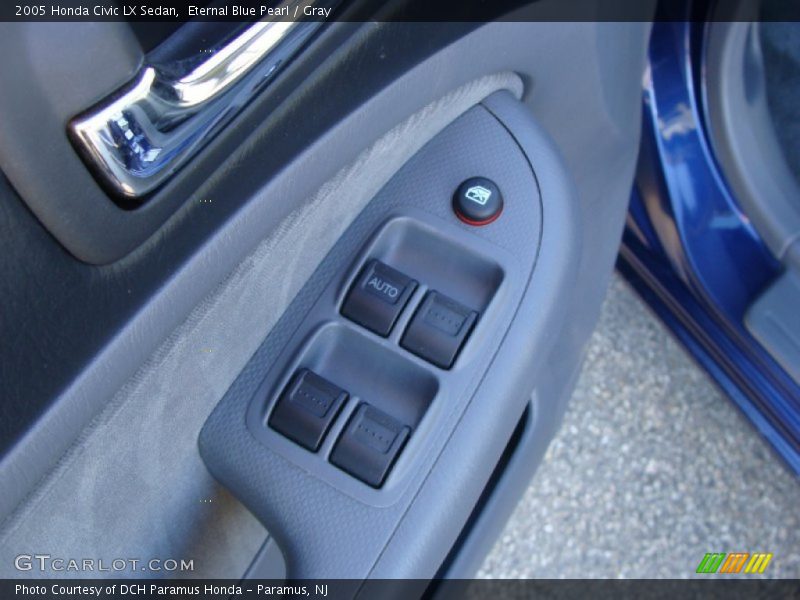 Eternal Blue Pearl / Gray 2005 Honda Civic LX Sedan