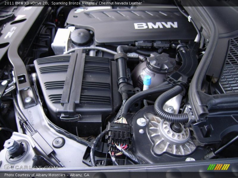 Sparkling Bronze Metallic / Chestnut Nevada Leather 2011 BMW X3 xDrive 28i