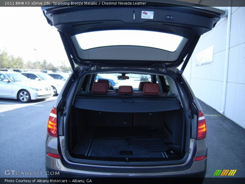 Sparkling Bronze Metallic / Chestnut Nevada Leather 2011 BMW X3 xDrive 28i