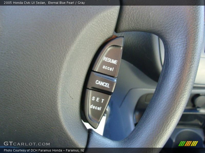 Eternal Blue Pearl / Gray 2005 Honda Civic LX Sedan
