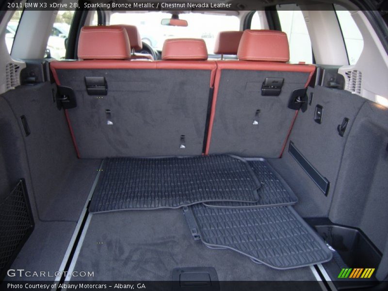 Sparkling Bronze Metallic / Chestnut Nevada Leather 2011 BMW X3 xDrive 28i