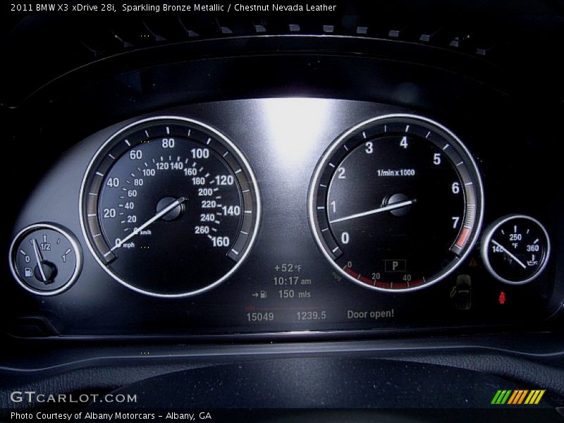 Sparkling Bronze Metallic / Chestnut Nevada Leather 2011 BMW X3 xDrive 28i