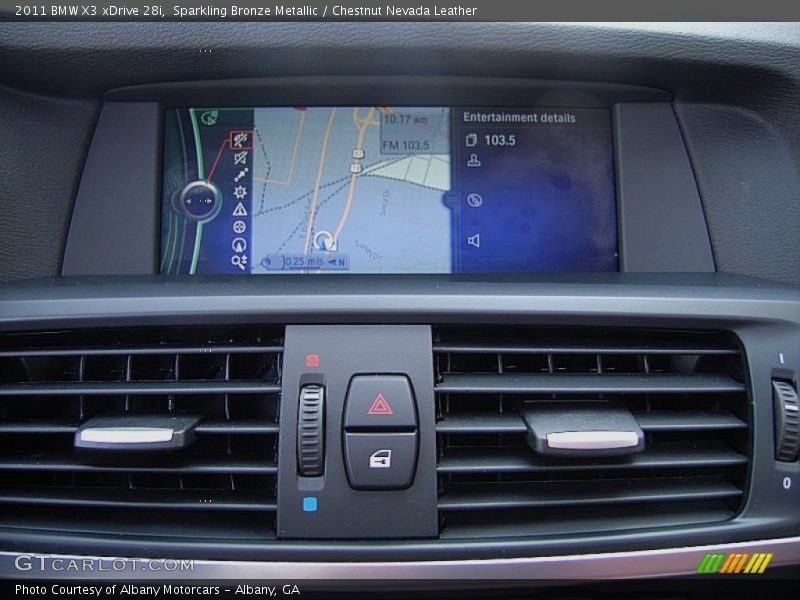 Sparkling Bronze Metallic / Chestnut Nevada Leather 2011 BMW X3 xDrive 28i