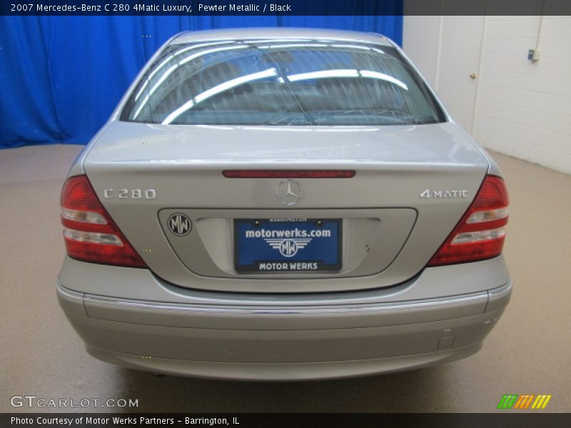 Pewter Metallic / Black 2007 Mercedes-Benz C 280 4Matic Luxury