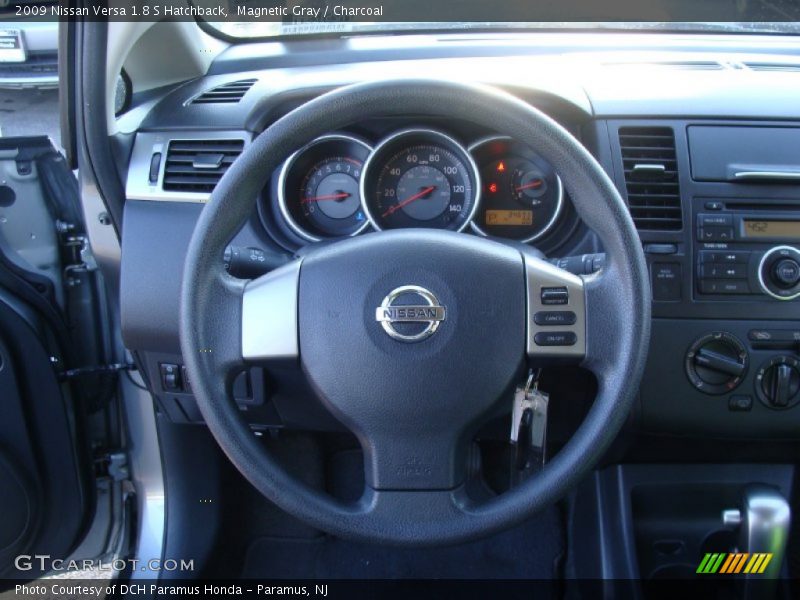 Magnetic Gray / Charcoal 2009 Nissan Versa 1.8 S Hatchback