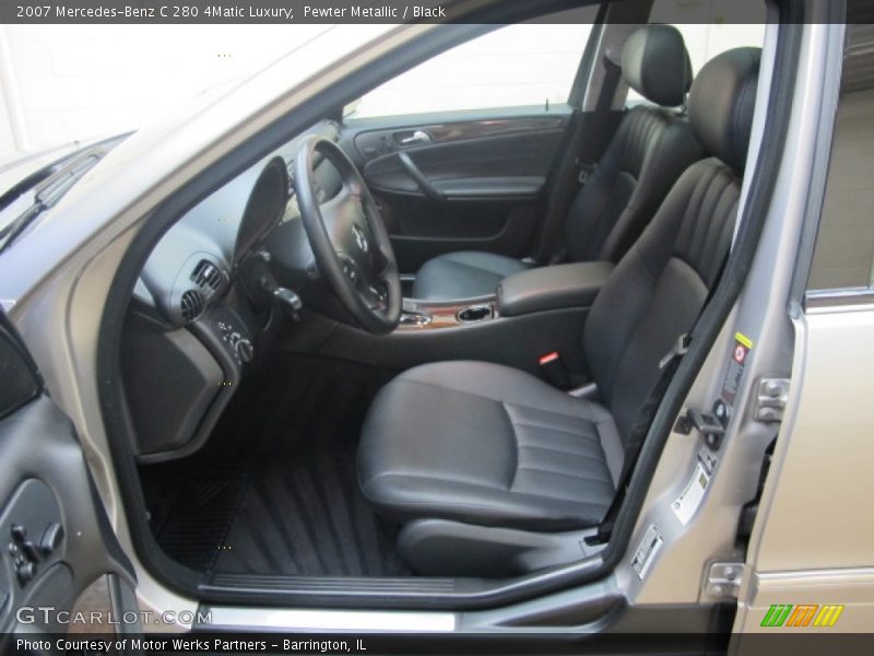 Pewter Metallic / Black 2007 Mercedes-Benz C 280 4Matic Luxury