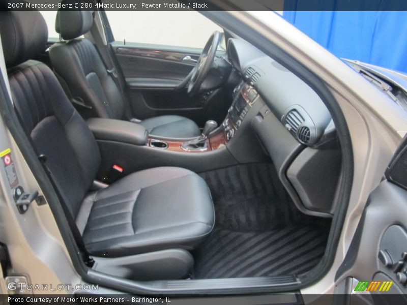 Pewter Metallic / Black 2007 Mercedes-Benz C 280 4Matic Luxury