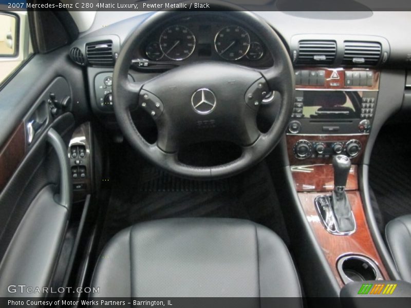 Pewter Metallic / Black 2007 Mercedes-Benz C 280 4Matic Luxury