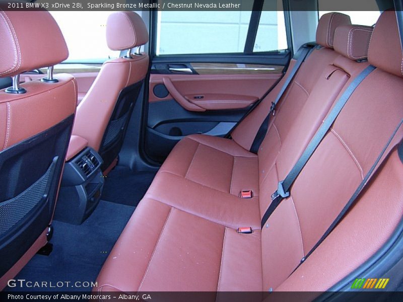 Sparkling Bronze Metallic / Chestnut Nevada Leather 2011 BMW X3 xDrive 28i