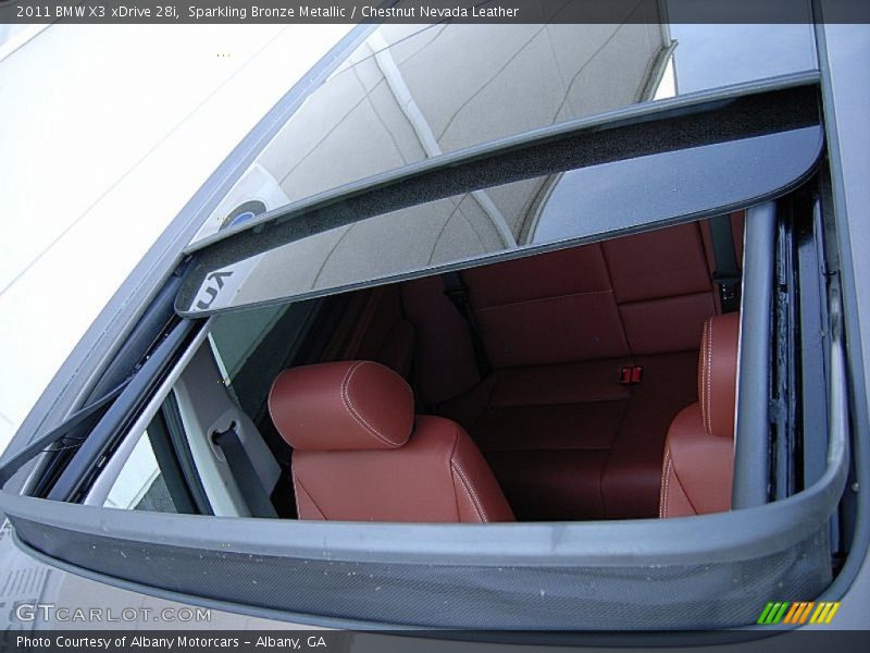 Sparkling Bronze Metallic / Chestnut Nevada Leather 2011 BMW X3 xDrive 28i